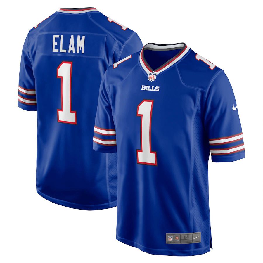 Men Buffalo Bills #1 Elam Nike Royal 2022 NFL Draft First Round Pick Game Jersey->atlanta falcons->NFL Jersey